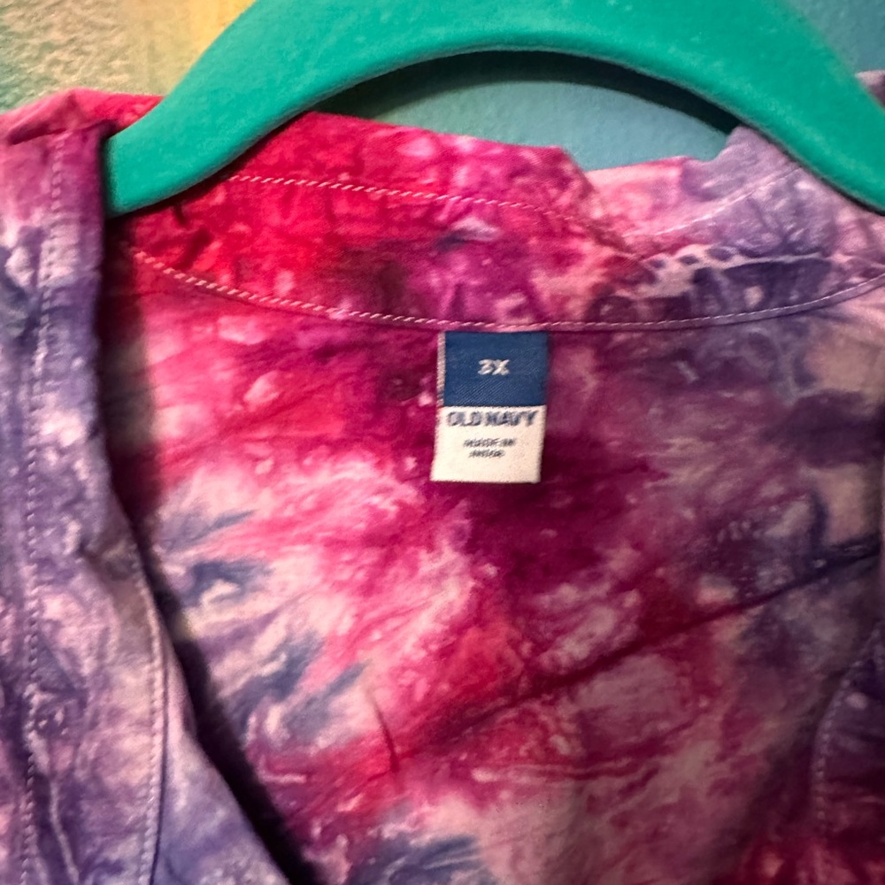 Old Navy Custom Dyed button down T-Shirt Dress with pockets